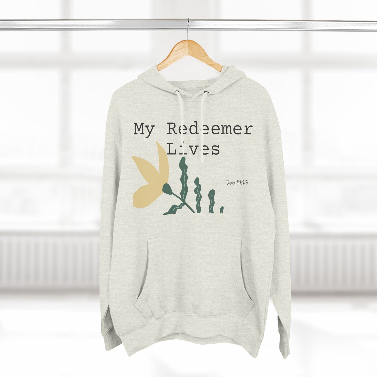 Three-Panel Fleece Hoodie