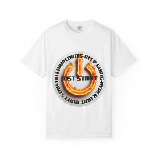 Just Start Unisex Garment-Dyed T-shirt